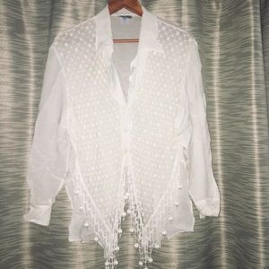White vintage blouse.